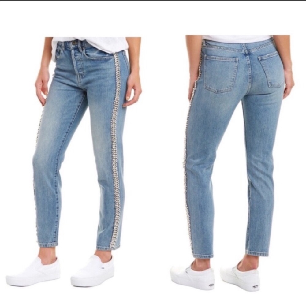 Pistola Nico Mom High-Rise Embellished Jeans